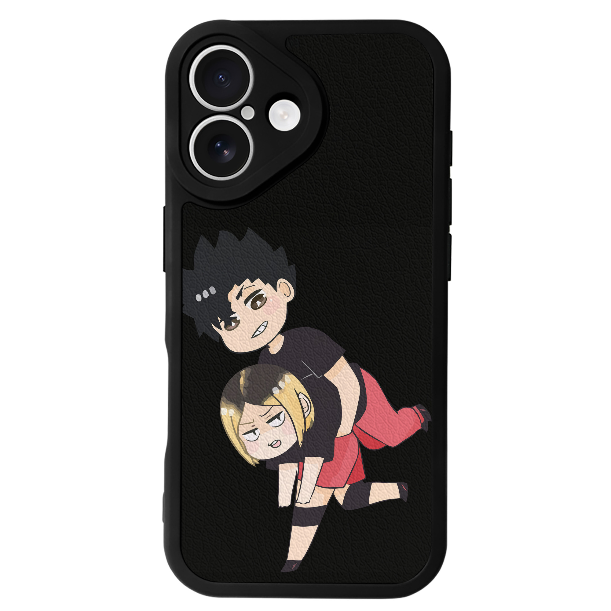 （画像用） ハイキュー!! Haikyu!! 【iPhone 16シリーズ対応】シリコンスマホケース（レザー調） 材質：シリコン